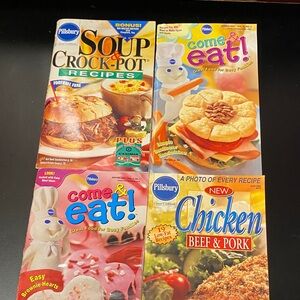 Pillsbury cookbook magazine four Booklet vintage Set